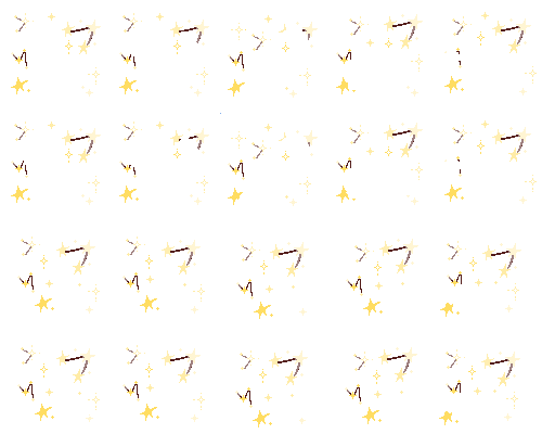 [Custom] Gold Doodle Stars
