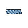 Blue Striped Ruffle Curtains