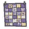 Lavender Floral Wall Quilt